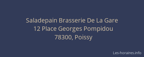 Saladepain Brasserie De La Gare