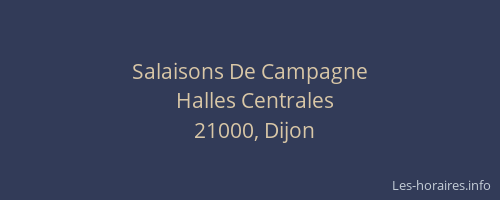 Salaisons De Campagne