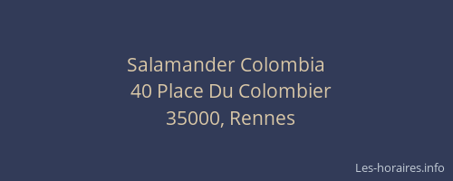 Salamander Colombia