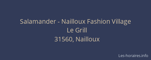 Salamander - Nailloux Fashion Village
