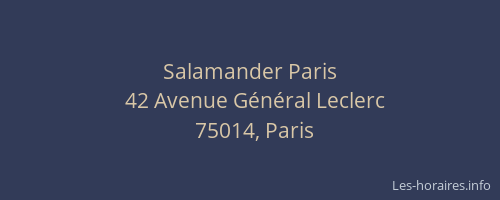 Salamander Paris