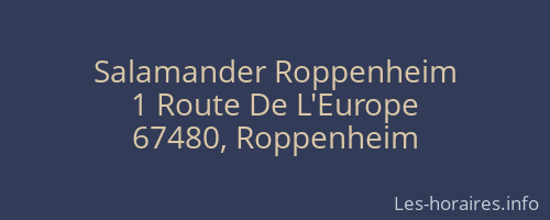 Salamander Roppenheim