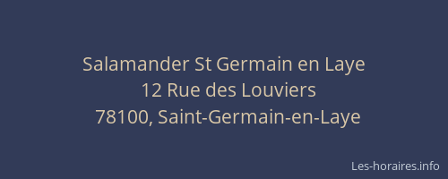 Salamander St Germain en Laye