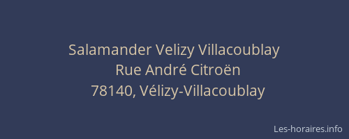 Salamander Velizy Villacoublay
