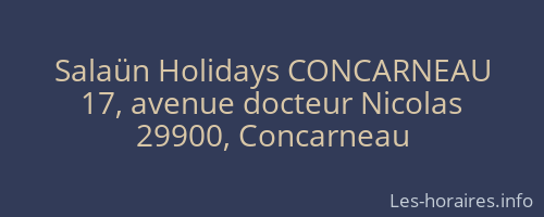 Salaün Holidays CONCARNEAU