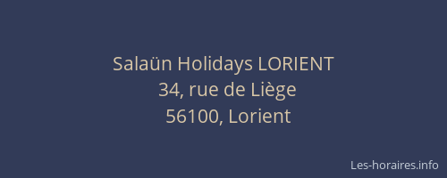 Salaün Holidays LORIENT