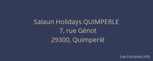 Salaun Holidays QUIMPERLE