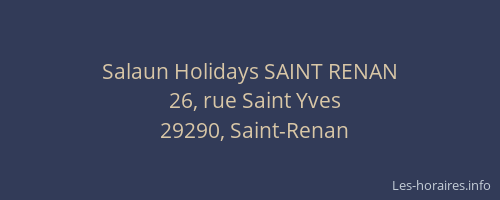 Salaun Holidays SAINT RENAN