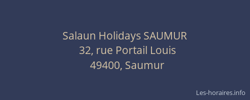 Salaun Holidays SAUMUR