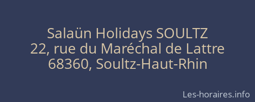 Salaün Holidays SOULTZ