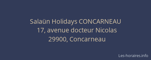 Salaün Holidays CONCARNEAU