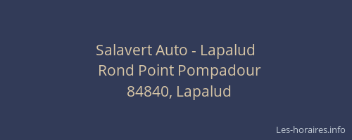 Salavert Auto - Lapalud
