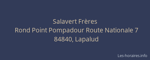 Salavert Fr&egrave;res