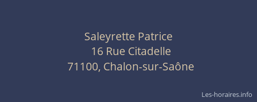 Saleyrette Patrice