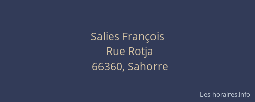 Salies Fran&ccedil;ois