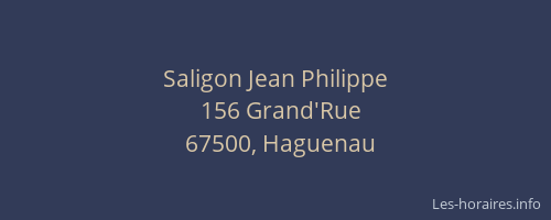 Saligon Jean Philippe