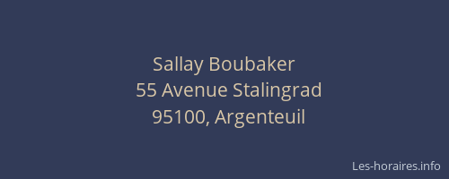 Sallay Boubaker