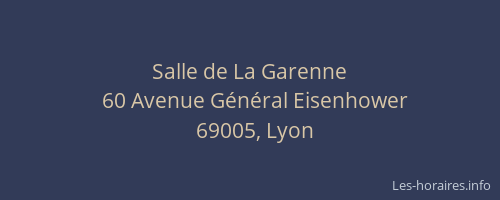 Salle de La Garenne