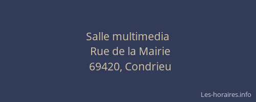 Salle multimedia