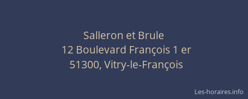 Salleron et Brule