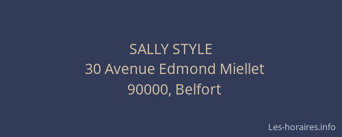 SALLY STYLE