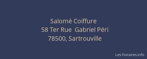 Salom&eacute; Coiffure