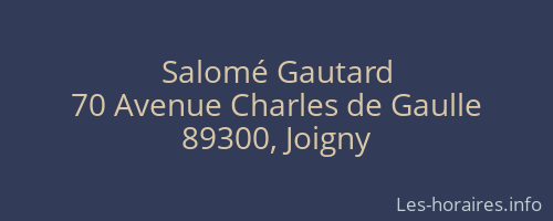 Salom&eacute; Gautard