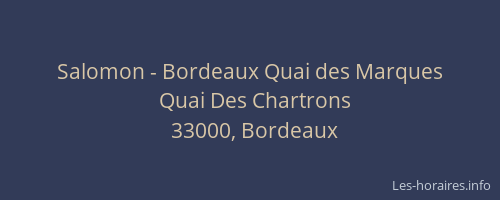 Salomon - Bordeaux Quai des Marques