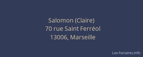 Salomon (Claire)