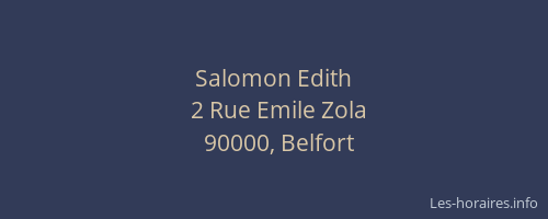 Salomon Edith