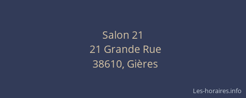 Salon 21
