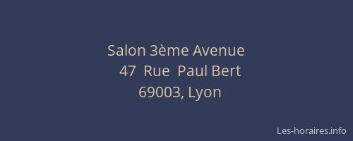 Salon 3ème Avenue