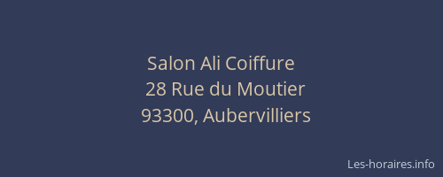 Salon Ali Coiffure