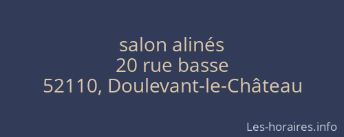 salon alinés