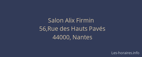Salon Alix Firmin