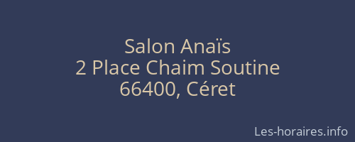 Salon Anaïs