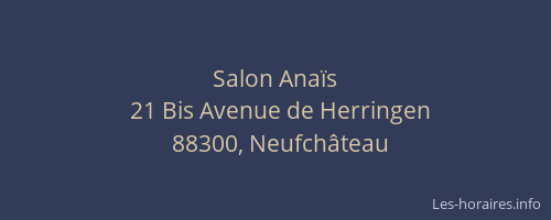 Salon Ana&iuml;s