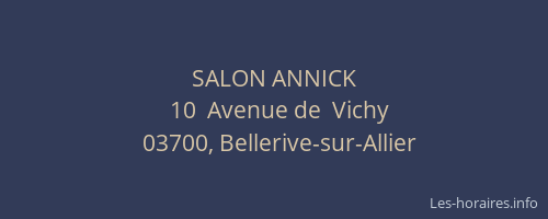 SALON ANNICK