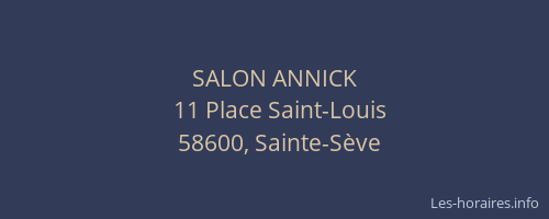 SALON ANNICK