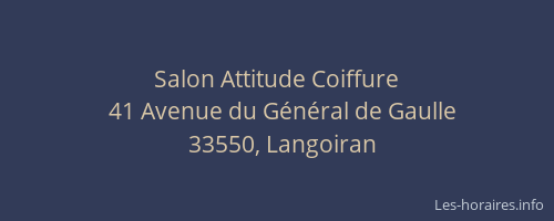 Salon Attitude Coiffure