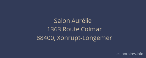 Salon Aur&eacute;lie