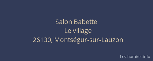 Salon Babette