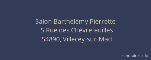 Salon Barthélémy Pierrette