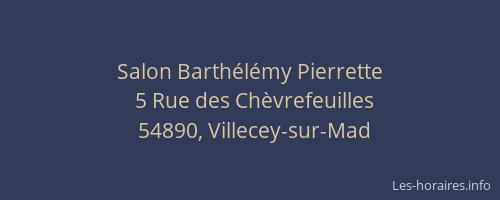 Salon Barth&eacute;l&eacute;my Pierrette