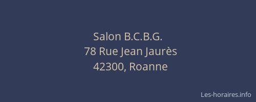 Salon B.C.B.G.