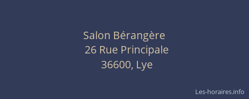 Salon B&eacute;rang&egrave;re