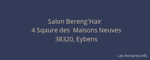 Salon Bereng'Hair
