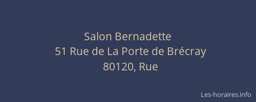 Salon Bernadette