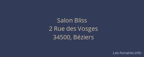 Salon Bliss