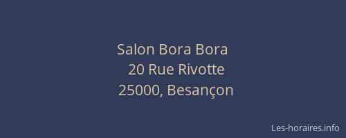 Salon Bora Bora